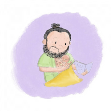 father reading book to baby father reading book to baby